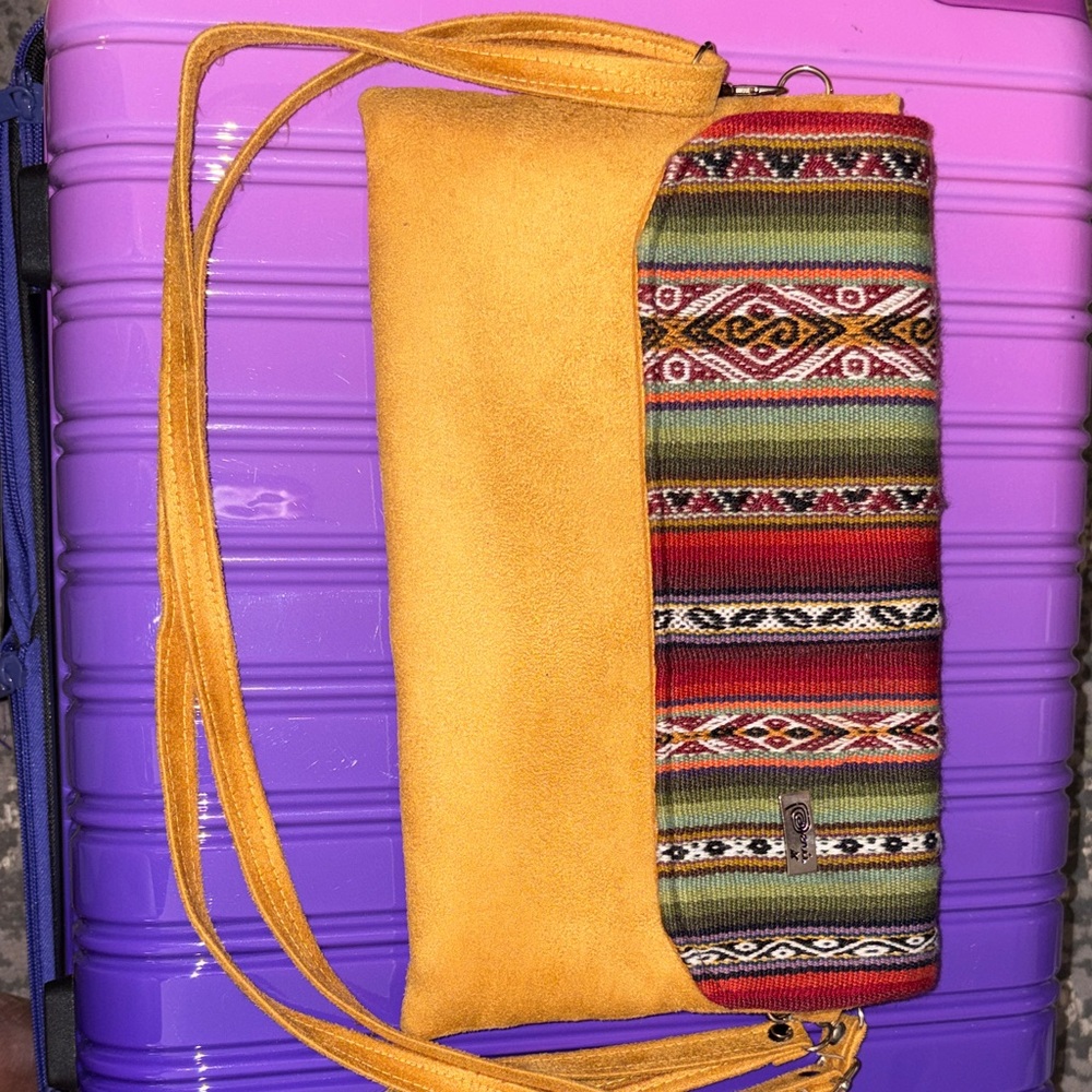 *Peruvian-Style Foldover Clutch or Crossbody Bag